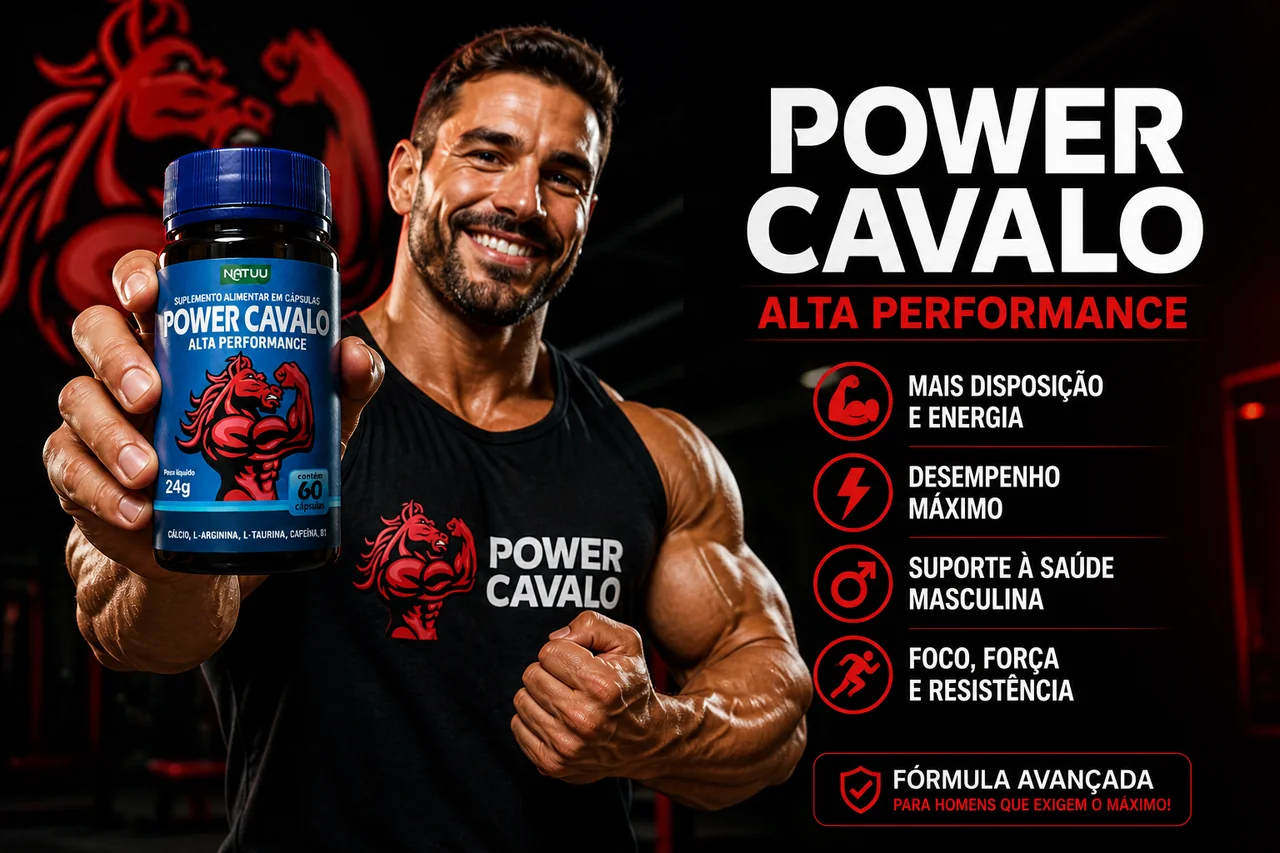 Power Cavalo Caps — disposição, desempenho, saúde masculina, foco