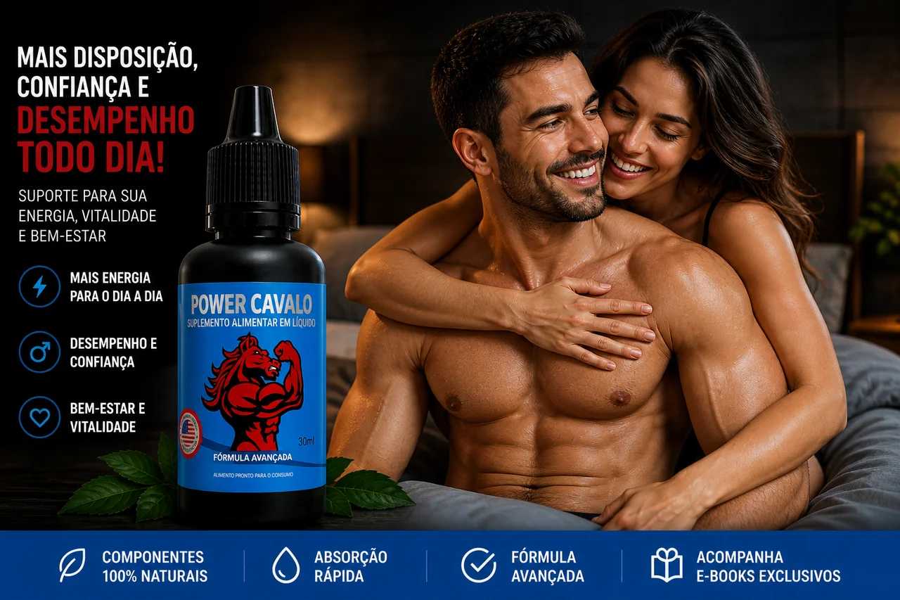 Power Cavalo Gotas — vida íntima de qualidade
